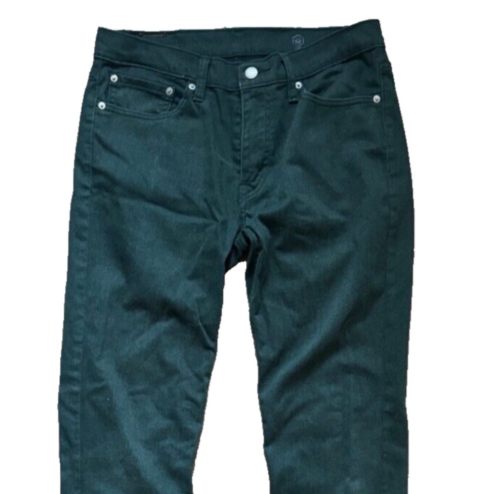 Levi's 511 Denim Jeans Straight Leg Men's Size 31x32 Green Dark Blue Stretch